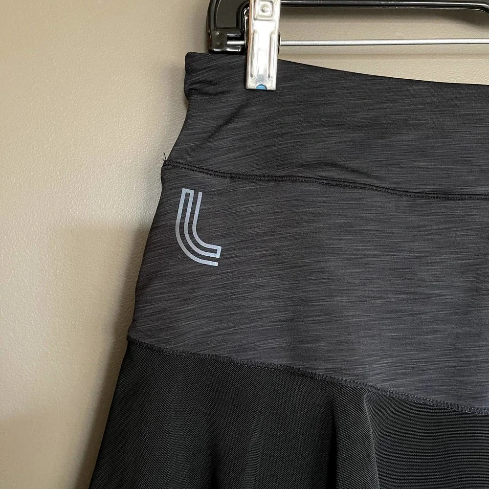 Lole Ace Skort Black Grey Size Medium Tennis Running Golf Gym Skirt Shorts‎